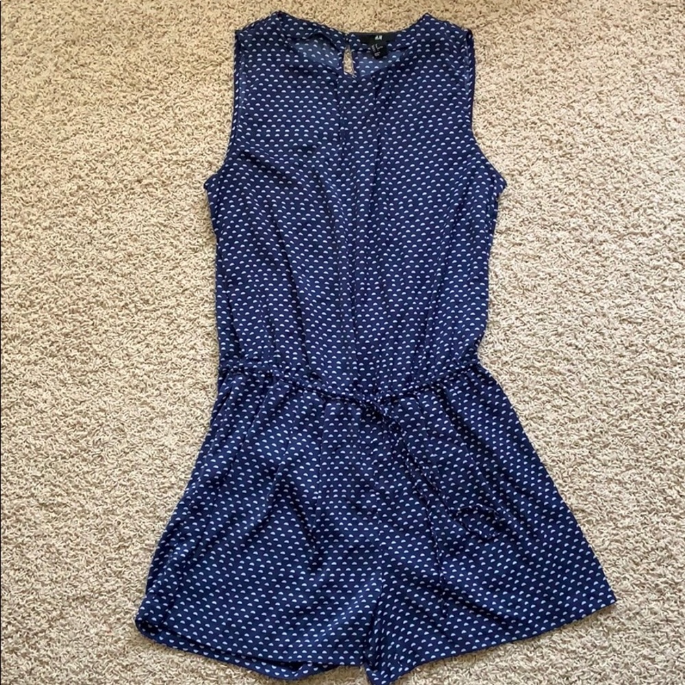 Navy Romper